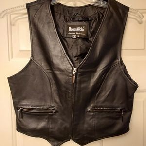 Genuine leather vest size XL